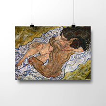 Load image into Gallery viewer, The Embrace by Egon Schiele. 14x11&quot; (35.5x28cm) / Print / N/A - Exact Art
