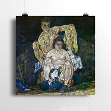 Load image into Gallery viewer, The Family by Egon Schiele. Print / 12x12&quot; (30x30cm) / N/A - Exact Art
