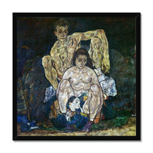 Load image into Gallery viewer, The Family by Egon Schiele. Print Framed Unmounted / 12x12&quot; (30x30cm) / Black - Exact Art
