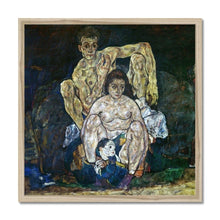 Load image into Gallery viewer, The Family by Egon Schiele. Print Framed Unmounted / 12x12&quot; (30x30cm) / Natural - Exact Art
