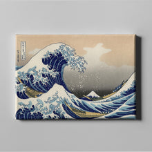 Load image into Gallery viewer, The Great Wave Off Kanagawa by Hokusai. Canvas / 14x11&quot; (35.5x28cm) / N/A - Exact Art
