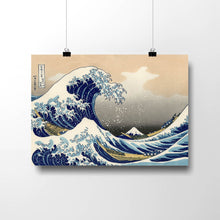 Load image into Gallery viewer, The Great Wave Off Kanagawa by Hokusai. Print / 14x11&quot; (35.5x28cm) / N/A - Exact Art
