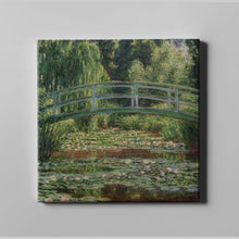 Load image into Gallery viewer, The Japanese Footbridge and the Water Lily Pond by Claude Monet. Canvas / 12x12&quot; (30x30cm) / N/A - Exact Art
