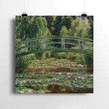 Load image into Gallery viewer, The Japanese Footbridge and the Water Lily Pond by Claude Monet. Print / 12x12&quot; (30x30cm) / N/A - Exact Art
