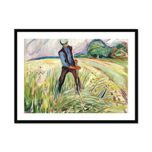 Load image into Gallery viewer, The Haymaker by Edvard Munch. Print Framed Mounted / 16x12&quot; (40x30cm) / Black - Exact Art
