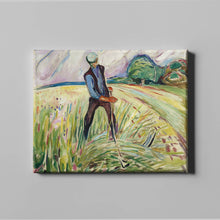 Load image into Gallery viewer, The Haymaker by Edvard Munch. Canvas / 16x12&quot; (40x30cm) / N/A - Exact Art
