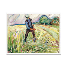 Load image into Gallery viewer, The Haymaker by Edvard Munch. Print Framed Unmounted / 16x12&quot; (40x30cm) / White - Exact Art
