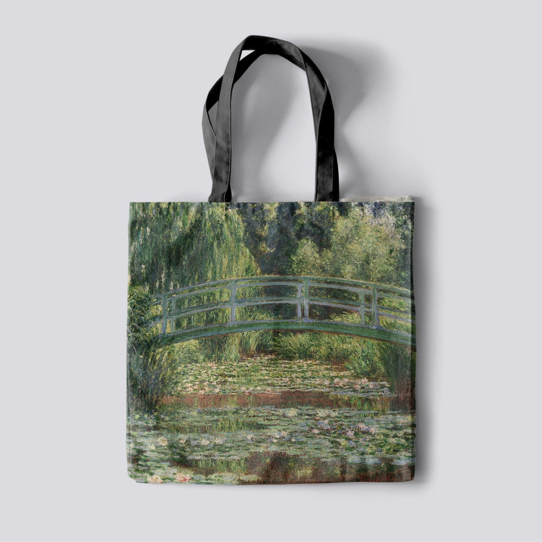 The Japanese Footbridge and the Water Lily Pond by Claude Monet. Black - Exact Art