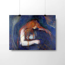 Load image into Gallery viewer, Vampire by Edvard Munch. Print / 16x12&quot; (40x30cm) / N/A - Exact Art
