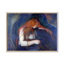 Load image into Gallery viewer, Vampire by Edvard Munch. Print Framed Unmounted / 16x12&quot; (40x30cm) / Natural - Exact Art
