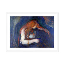 Load image into Gallery viewer, Vampire by Edvard Munch. Print Framed Mounted / 16x12&quot; (40x30cm) / White - Exact Art
