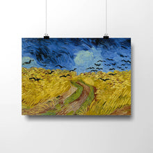 Load image into Gallery viewer, Wheatfield with Crows by Vincent van Gogh. Print / 14x11&quot; (35.5x28cm) / N/A - Exact Art
