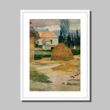 Load image into Gallery viewer, Landscape Near Arles by Paul Gauguin. Print Framed Mounted / 11x14&quot; (28x35.5cm) / White - Exact Art
