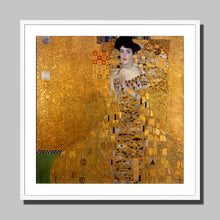 Load image into Gallery viewer, Portrait of Adele Bloch-Bauer by Gustav Klimt. 12x12&quot; (30x30cm) / Print Framed Mounted / White - Exact Art
