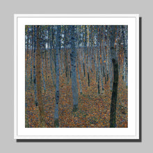 Load image into Gallery viewer, Beech Forest by Gustav Klimt. Print Framed Mounted / 12x12&quot; (30x30cm) / White - Exact Art
