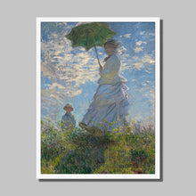 Load image into Gallery viewer, Woman with a Parasol by Claude Monet. Print Framed Unmounted / 11x14&quot; (28x35.5cm) / White - Exact Art
