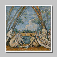 Load image into Gallery viewer, The Bathers by Paul Cézanne. 12x12&quot; (30x30cm) / Print Framed Unmounted / White - Exact Art
