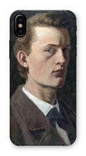 Load image into Gallery viewer, Self Portrait Munch Phone Case by Edvard Munch. iPhone XS / Snap / Gloss - Exact Art
