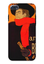 Load image into Gallery viewer, Aristide Bruant in his cabaret at the Ambassadeurs by Henri de Toulouse-Lautrec. iPhone 8 / Tough / Gloss - Exact Art
