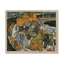 Load image into Gallery viewer, Crescent Of Houses by Egon Schiele. Print Framed Unmounted / 16x12&quot; (40x30cm) / Natural - Exact Art
