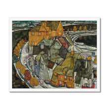 Load image into Gallery viewer, Crescent Of Houses by Egon Schiele. Print Framed Unmounted / 16x12&quot; (40x30cm) / White - Exact Art
