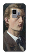 Load image into Gallery viewer, Self Portrait Munch Phone Case by Edvard Munch. Galaxy S9 / Snap / Gloss - Exact Art
