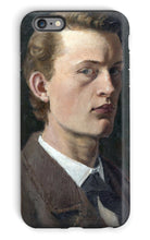 Load image into Gallery viewer, Self-Portrait by Edvard Munch. iPhone 6 Plus / Tough / Gloss - Exact Art
