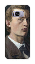 Load image into Gallery viewer, Self Portrait Munch Phone Case by Edvard Munch. Galaxy S8 Plus / Tough / Gloss - Exact Art

