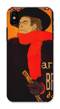 Load image into Gallery viewer, Aristide Bruant in his cabaret at the Ambassadeurs by Henri de Toulouse-Lautrec. iPhone X / Snap / Gloss - Exact Art
