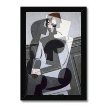 Load image into Gallery viewer, Portrait of Josette by Juan Gris. Print Framed Unmounted / 11x14&quot; (28x35.5cm) / Black - Exact Art
