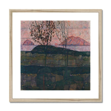 Load image into Gallery viewer, Setting Sun by Egon Schiele. Print Framed Mounted / 12x12&quot; (30x30cm) / Natural - Exact Art
