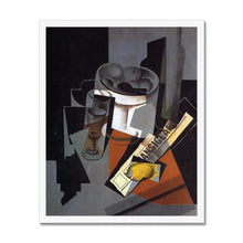 Load image into Gallery viewer, Still Life with Newspaper by Juan Gris. 11x14&quot; (28x35.5cm) / Print Framed Unmounted / White - Exact Art
